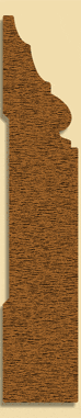 Wood Baseboard Moulding 278, 3/4" x 4"