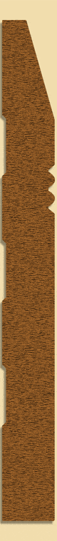 Wood Baseboard Moulding 284, 13/16" x 8"