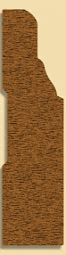 Wood Baseboard Moulding 289, 3/4" x 3"