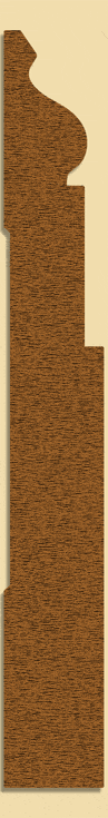 Wood Baseboard Moulding 290, 1" x 7-3/4"