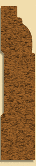 Wood Baseboard Moulding 298, 3/4" x 3-1/2"