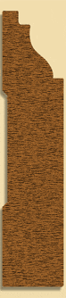 Wood Baseboard Moulding 299, 3/4" x 3-1/2"