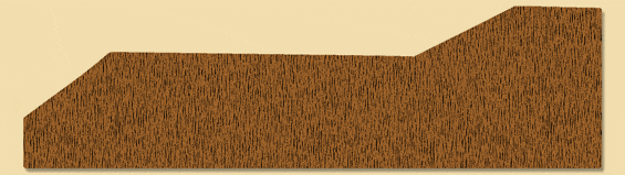 Wood Plinth Block Moulding 705, 1-1/4" x 4-9/16"