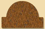 Wood Miscellaneous Profile Moulding 804, 3/4" x 1-3/16"