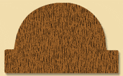 Wood Miscellaneous Profile Moulding 805, 7/8" x 1-7/16"