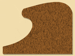 Wood Miscellaneous Profile Moulding 8112, 1-1/2" x 2"