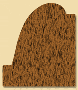 Wood Miscellaneous Profile Moulding 812, 1-7/16" x 1-1/4"
