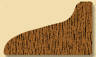 Wood Miscellaneous Profile Moulding 8198, 7/16" x 3/4" Wood Miscellaneous Profile Moulding 8198, 7/16" x 3/4"