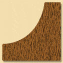 Wood Miscellaneous Profile Moulding 8204, 1" x 1"