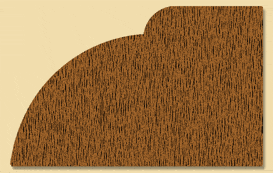 Wood Miscellaneous Profile Moulding 8205, 1-3/8" x 2-3/16"