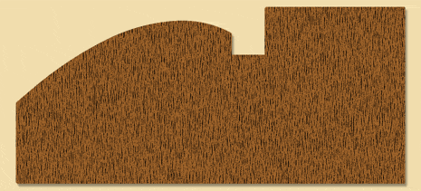 Wood Miscellaneous Profile Moulding 8211, 1-11/16" x 3-3/4"