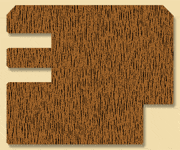 Wood Miscellaneous Profile Moulding 8218, 1-3/16" x 1-7/16"