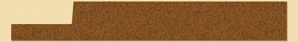 Wood Miscellaneous Profile Moulding 8238, 1-1/4" x 9"