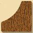 Wood Miscellaneous Profile Moulding 852, 1/2" x 1/2"