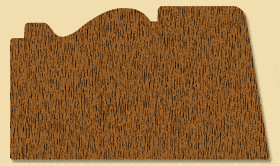 Wood Miscellaneous Profile Moulding 855, 1-5/16" x 2-1/4"