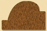 Wood Base Cap Moulding 925, 13/16" x 1-1/4"