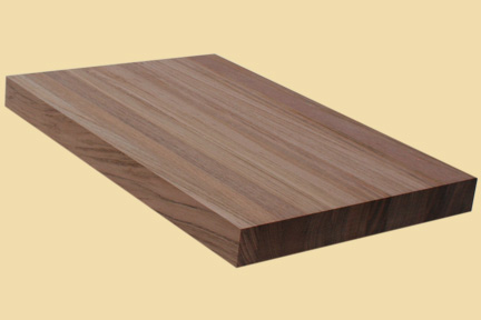 Brazilian Cherry Butcher Block Style Stair Tread