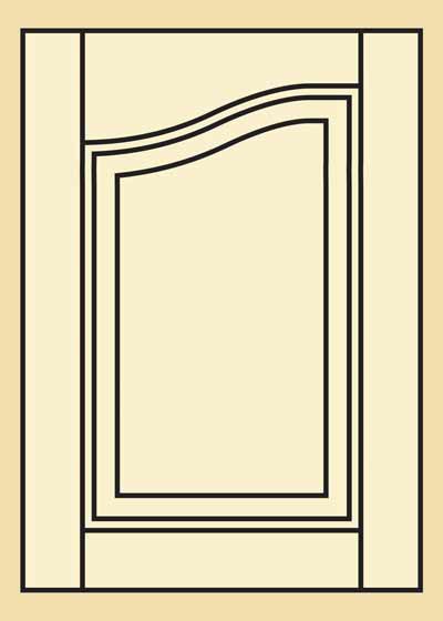 Poplar Prefinished Kitchen Cabinet Door - 204L
