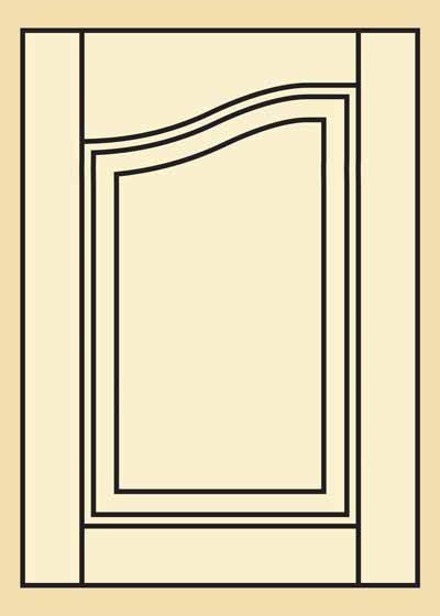 Hickory Kitchen Cabinet Door - 204L