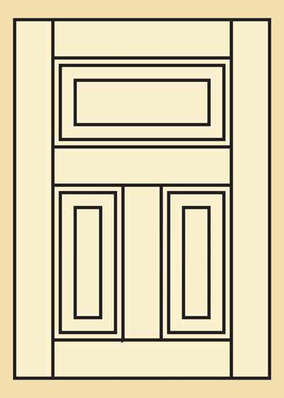 Quartersawn White Oak Kitchen Cabinet Door - 502