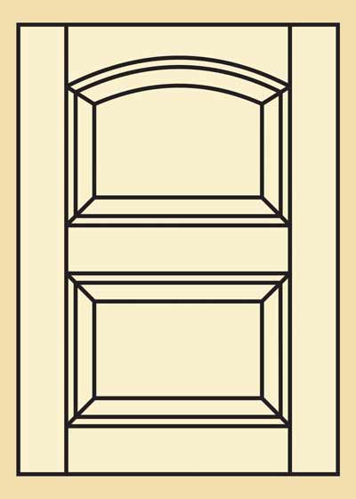 Hickory Kitchen Cabinet Door - 402