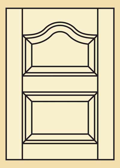 Poplar Prefinished Kitchen Cabinet Door - 401