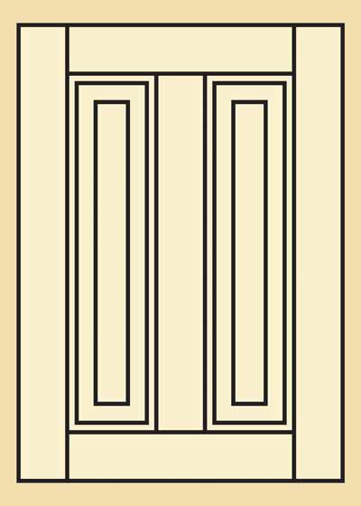 Quartersawn White Oak Kitchen Cabinet Door - 302