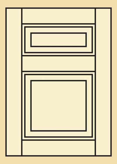 Hickory Kitchen Cabinet Door - 304