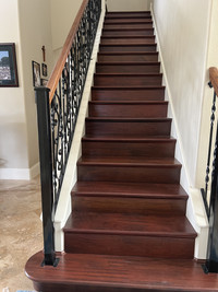 Prestained Brazilian Cherry Replacement Stair Tread