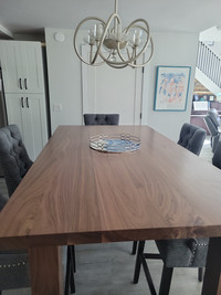 Prefinished Walnut Hand Scraped Plank Countertop