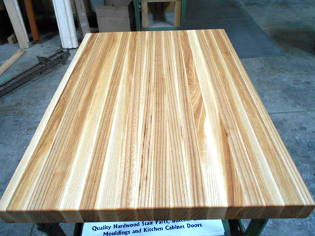Prefinished Ash Butcher Block Countertop