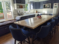 Hickory Hand Scraped Rustic Edge Countertop