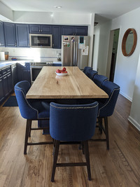 Hickory Hand Scraped Rustic Edge Countertop