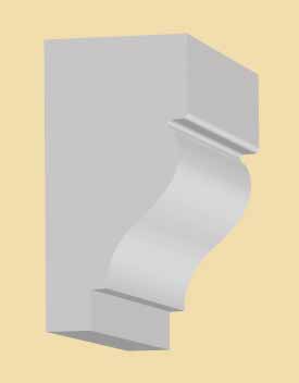 Poly-Ash Panel Moulding 853, 7/16" x 7/8"