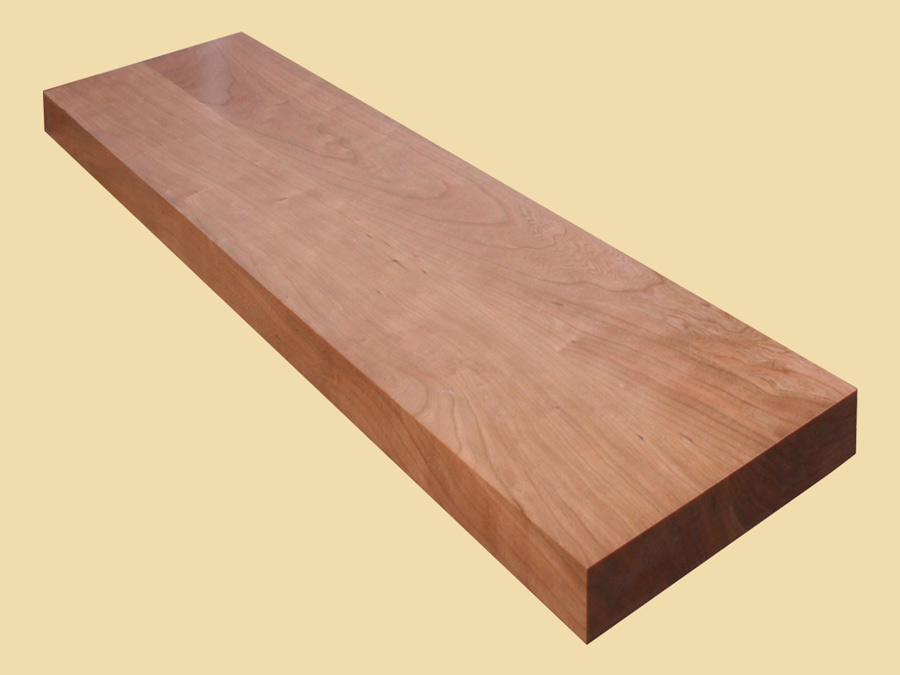 American Cherry Extra Thick Stair Tread - Prefinished