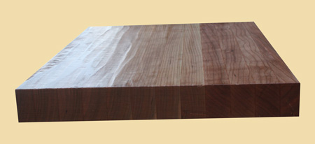 American Cherry Hand Scraped Butcher Block Style Stair Tread