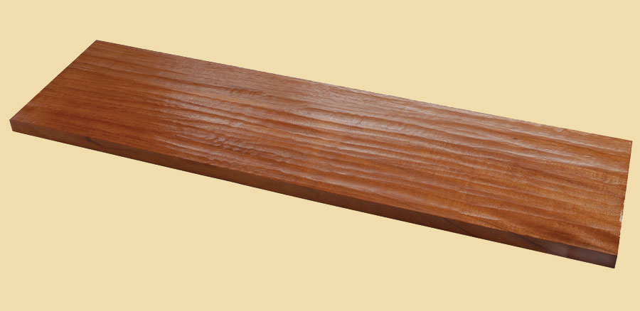 Mahogany Hand Scraped Plank Countertop - Prefinished