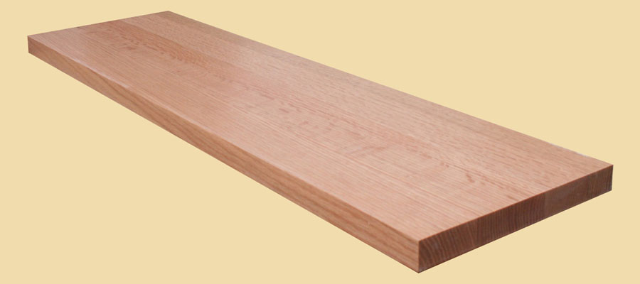 Quartersawn Red Oak Plank Style Countertop - Prefinished
