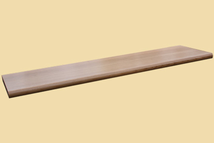 Custom Size Quartersawn White Oak Full Thickness Stair Tread - Prefinished