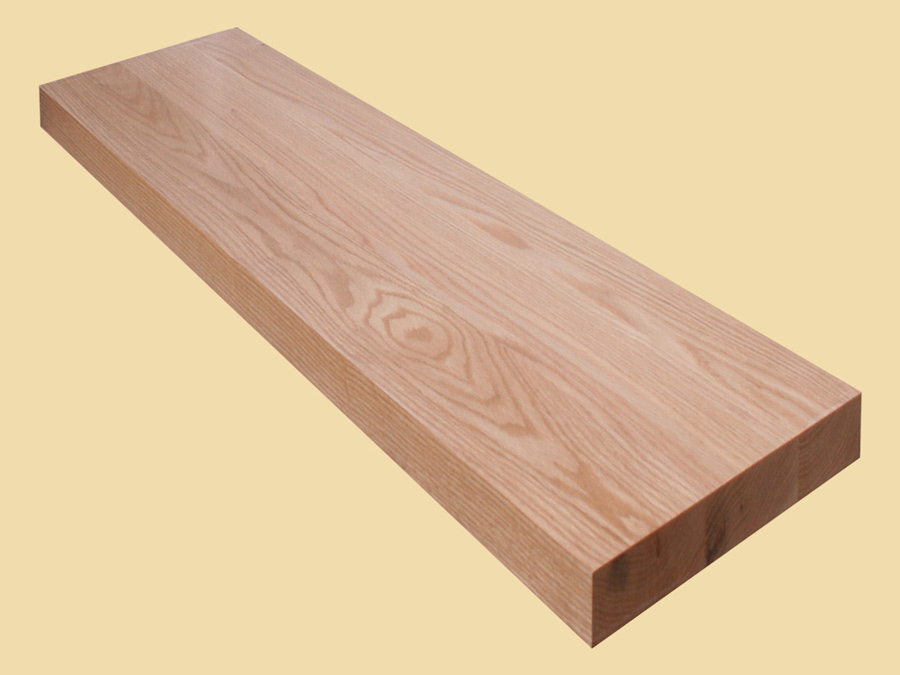 Red Oak Extra Thick Stair Tread - Prefinished