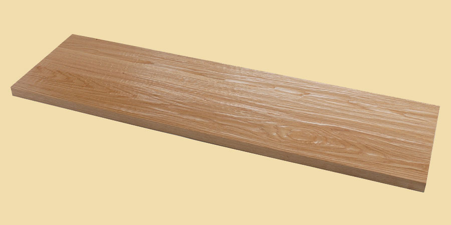 Red Oak Hand Scraped Plank Countertop - Prefinished