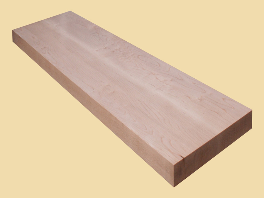 Soft Maple Extra Thick Stair Tread - Prefinished