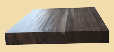 Walnut Hand Scraped Butcher Block Style Stair Tread