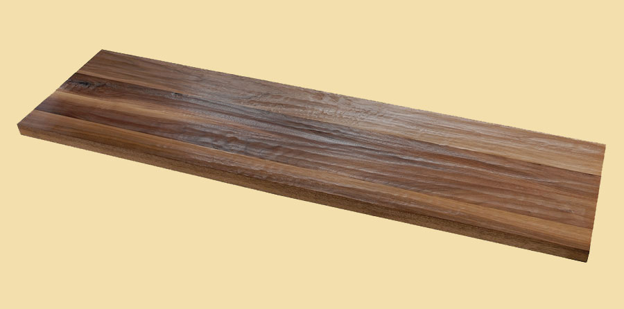 Walnut Hand Scraped Plank Countertop - Prefinished