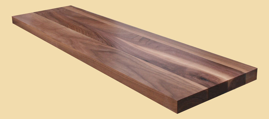 White Oak Plank Style Countertop, Wide Plank Walnut Countertop