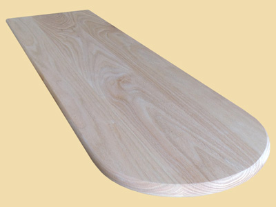 Custom Size White Oak Full Thickness Single Starter Tread - Prefinished